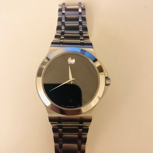 Movado Corporate Black Dial Mens Watch 0606276